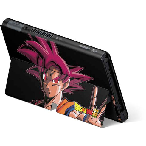 Dragon Ball Super Goku Portrait Super Sayan 4 Nintendo Switch OLED (2021) Skin